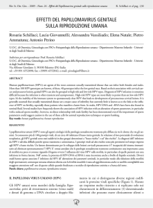effetti del papillomavirus genitale sulla riproduzione