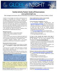 Family Activity Packet: Guida all`Osservazione