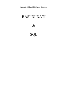Linguaggio SQL - Giuseppe Di Capua