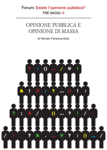 OpiniOne pubblica e OpiniOne di massa