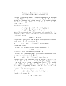 Teorema di Hahn-Banach per funzionali maggiorati da funzioni