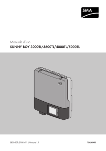 Manuale d`uso - SUNNY BOY 3000TL/3600TL/4000TL/5000TL