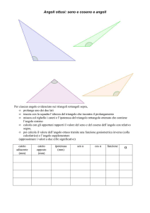Misura di seno e coseno angoli ottusi