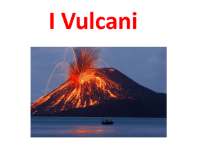 Le testimonianze di un`eruzione vulcanica