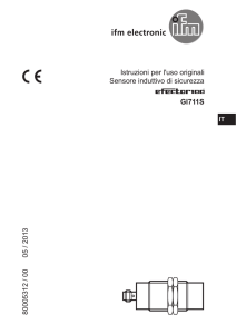 Istruzioni per l`uso originali Sensore induttivo di sicurezza