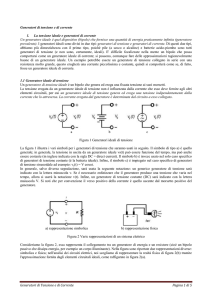 Generatori di tensione e di corrente