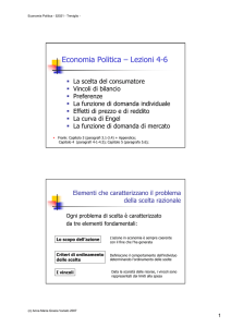 Economia Politica – Lezioni 4-6