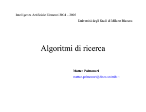 Algoritmi di ricerca - L.Int.Ar