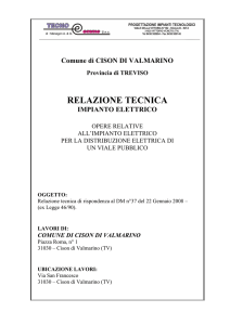 Relazione Tecnica - Comune di Cison di Valmarino