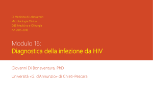 Modulo 16: Diagnostica della infezione da HIV