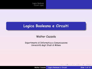Logica Booleana e Circuiti