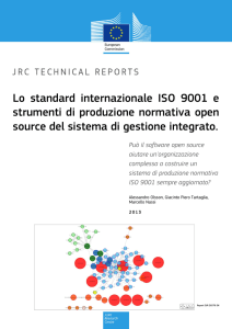 Lo standard internazionale ISO 9001 e strumenti di produzione