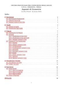 Appunti di Geometria - CPIA