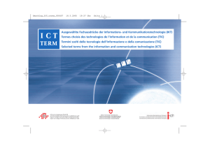 termini tic - Schweizerische Bundeskanzlei