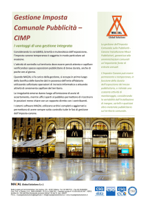 Gestione Imposta Comunale Pubblicità – CIMP