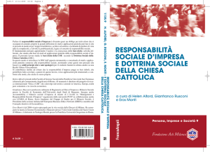 Responsabilità sociale d`impresa e dottrina sociale