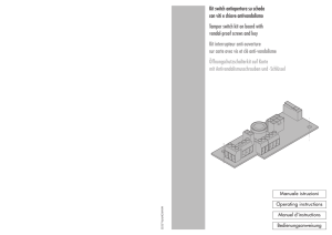 ﾠManuale Istruzione (VERSO)ﾠ