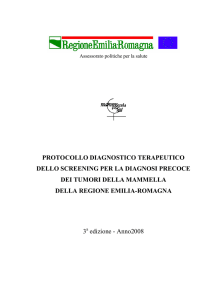 Protocollo diagnostico terapeutico dello screening per la diagnosi