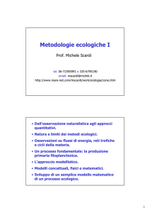 Metodologie ecologiche I
