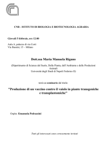 Dott.ssa Maria Manuela Rigano - Italiana di Genetica Agraria (SIGA)