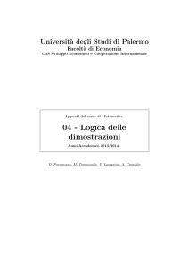 04 - Logica delle dimostrazioni - Università degli Studi di Palermo