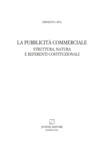 la pubblicità commerciale - Dipartimento di Scienze Giuridiche