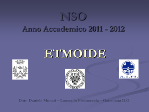 NSO Anno Accademico 2009 - 2010 - Nuova Scuola di Osteopatia