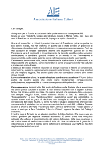 Discorso insediamento Motta - Associazione Italiana Editori