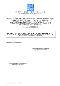 piano di sicurezza e coordinamento