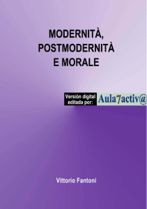 modernità, postmodernità e morale