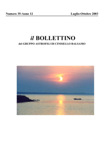 Bollettino GACB n. 35 - Gruppo Astrofili Cinisello Balsamo