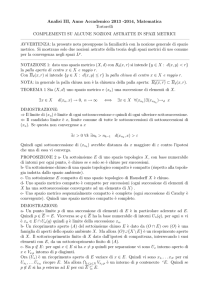 Analisi III, Anno Accademico 2013