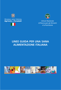 Linee guida per una sana alimentazione italiana