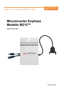 Microinverter Enphase Modello M215