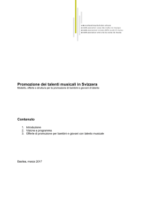 Promozione dei talenti musicali in Svizzera