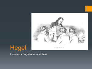 Il sistema hegeliano in sintesi