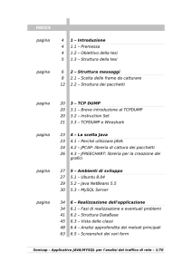 SONICAP - Applicativo JAVA-MySQL per analisi del traffico di rete