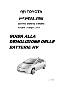 guida alla demolizione delle batterie hv - Toyota