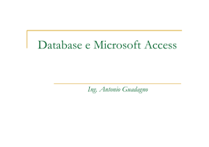 Database e Microsoft Access