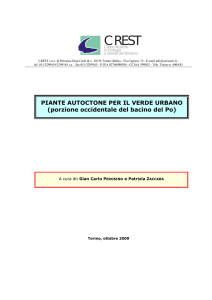 PIANTE AUTOCTONE PER IL VERDE URBANO