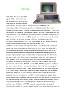 Il PC IBM ed il sistema operativo DOS