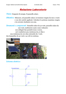 Relazione di laboratorio 1f