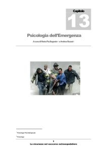 Psicologia dell`Emergenza - La Protezione Civile Italiana