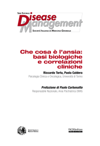 Che cosa &egrave; l`ansia: basi biologiche e correlazioni