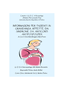 Informazioni per pazienti in gravidanza affette da sindrome da