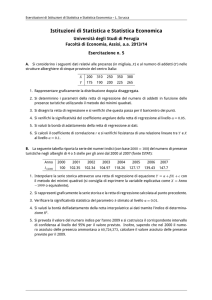 Esercitazione 5 - Dipartimento di Economia, Finanza e Statistica