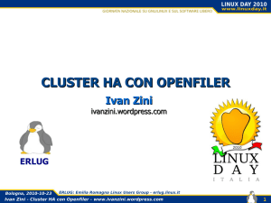 LD2010_Cluster HA con Openfiler - ERLug