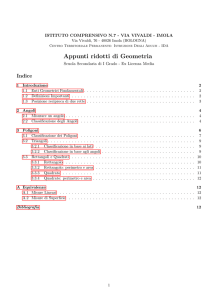 Appunti di Geometria - CPIA