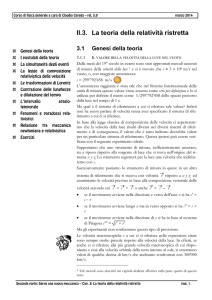 0203 La teoria della relatività ristretta