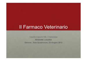 Il Farmaco Veterinario - Liguria Informa Salute